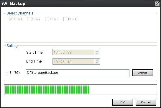 6. You can also set the beginning time and ending time on this window.