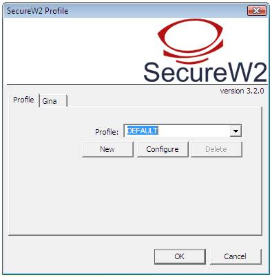 3. Postavke SecureW2 klijenta (supplicant) Konfiguraciju SecureW2 klijenta moguće je