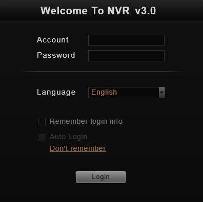 Customize System Language NVR server supports multiple languages for user interface display.