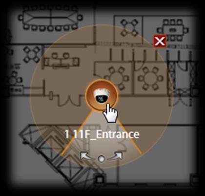 To remove this device from map: Click To move this device: Left-click on the
