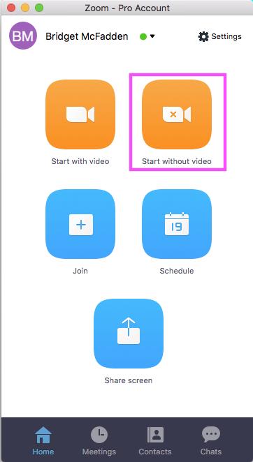 In the section for Video (when joining a meeting), select