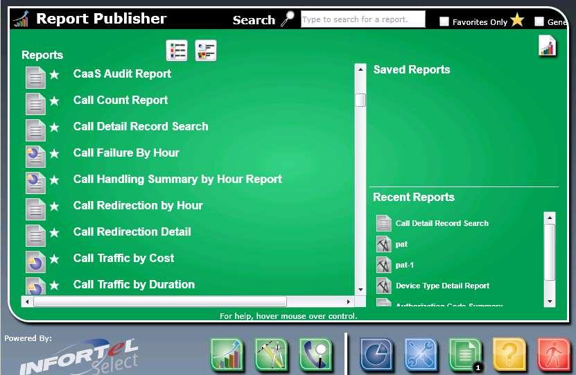 Select Call Detail Record Search on
