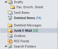6 Junk Mail How to Change Settings In Microsoft Outlook The Junk Email Filter is designed to keep junk email messages, also known as spam, from cluttering your Inbox.
