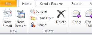 Messages detected by the Junk Email Filter are moved to the Junk E-mail folder.