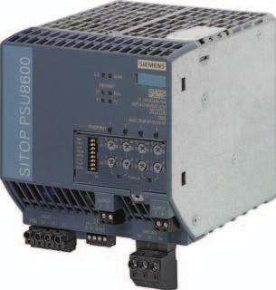 SITOP modular, PSU8600 power supply system 3-phase, basic units 24 V DC (PSU8600) Overview Technical specifications The ultra-slim 3-phase basic units of the SITOP PSU8600 power supply system include