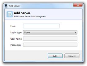 Administrators identify various servers used in the system, including recording components (NVRs), in the left pane and configure events in the right pane.