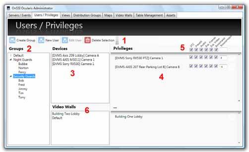 Ocularis Administrator Ocularis Administrator User Manual Users / Privileges Tab This tab is used to define users and user groups within the Ocularis system.