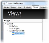 Ocularis Administrator User Manual Ocularis Administrator Blank Screen When a pane contains a Blank Screen configuration, the pane will remain blank in the view until event driven video is triggered.