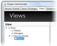 Ocularis Administrator Ocularis Administrator User Manual TO MODIFY THE NAME OF A FOLDER 1. In the Views Tab, double-click the group folder you wish to rename.