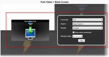Ocularis Administrator Ocularis Administrator User Manual Push Video Configuration Push Video panes are used in Ocularis Client to manually push video from one logged in Ocularis Base user to another