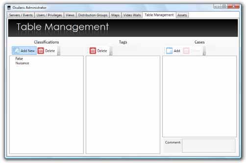 Ocularis Administrator User Manual Ocularis Administrator Event Handling As events are triggered and alerts are displayed in the Ocularis Client, the operator has the opportunity to handle or ignore