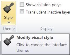 The style section will change your display and colors of
