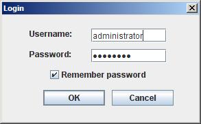 Logging In Once the CN8600 connects to the unit you specified, a login window appears: Provide a valid Username and Password, then Click OK.