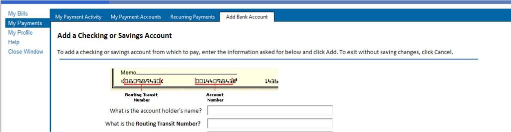 Click Online Bill Pay under MY PHLY on the left side. A pop-up window will appear.