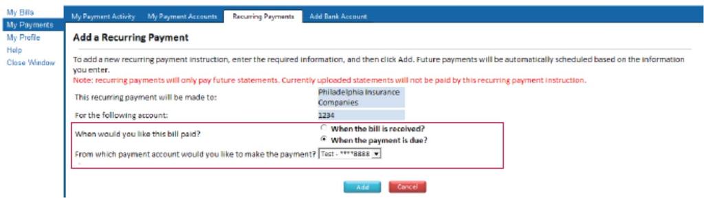 10. Payment options