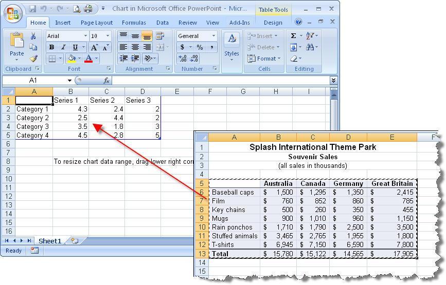 If you already have the data in a separate EXCEL file, open that file then