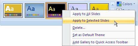 Simply choose one of the layouts in any of the available masters from the Layout dropdown on the HOME tab.