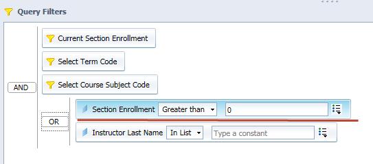 29 Note: The Is not null operator returns only rows that have a value in the Instructor Last Name field. 5.