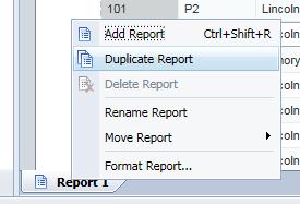 44 Web Intelligence Reporting Basics Duplicating and Renaming a Report It is good practice to first make a copy of a report before making major modifications.