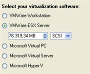 You can choose whether to automatically cut the resulted virtual image to files of 2 GBs or not (available for VMware only); Pre-allocate all disk space.