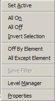 Right-click in the level portion of the dialog and select the option to turn off levels by