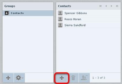 3. On the Add new contact pane, enter the relevant contact information, then click Save.