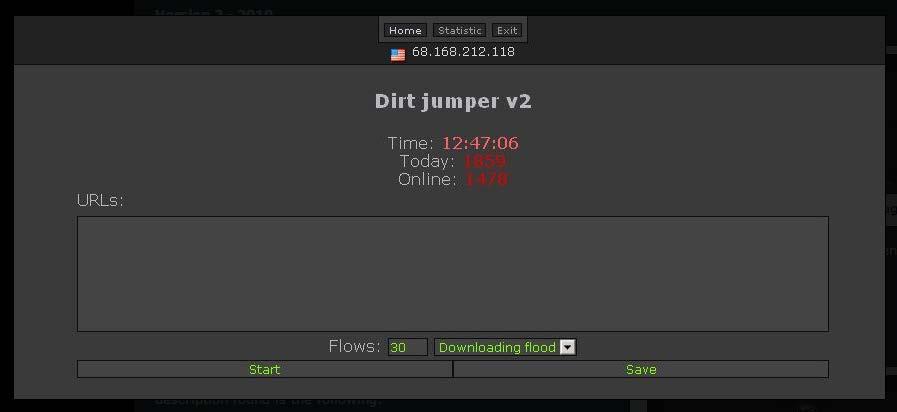 Dirt Jumper 2 HTTP flood, Synchronous