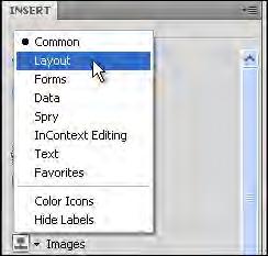 2 The screen adjusts to the previous version of DreamWeaver (CS3), which may suit people who are used to using that version of DreamWeaver.
