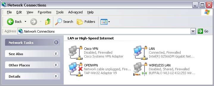 Choose the LAN interface where the LAN cable is connected to. 5.