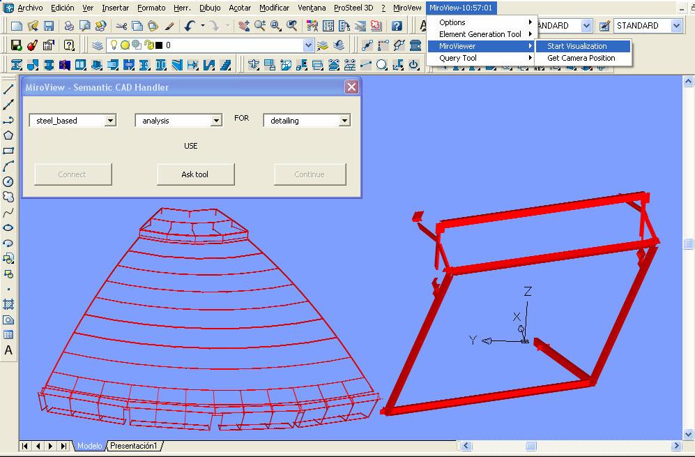 Ontology supported Adaptive User Interfaces for structural CAD Design 7 Figure 5 A Semantically generated UI 5.