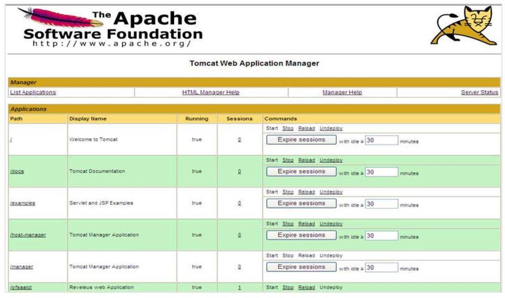 Figure 106: Tomcat Web Application Manager 5.