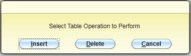 Colleague User Interface: Navigating Colleague UI Tables A table within a form is a set of related fields. A table can have a different value on each line, or row.