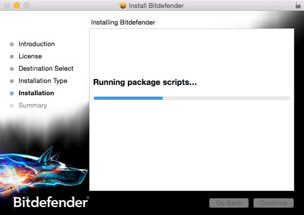 Step 4 - Installing Bitdefender Antivirus for Mac Installing Bitdefender