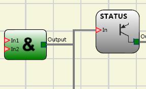 Each OSSD pair can be set for giving information about the output status.