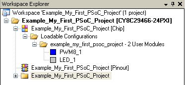 In this folder, right-click LED and select Place; this adds the UM to the project.
