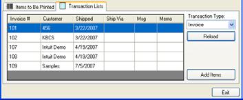 Then click the Load button to import the Transaction data from QuickBooks.