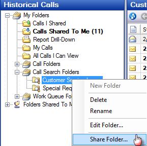 FOLDERS SHARED TO ME (NETWORK FOLDERS) A user s ability to create shared folders is determined by the permissions set by the Administrator.