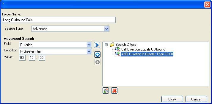 folder will appear as a subfolder in your Live Calls folder view. When you highlight the folder, all calls that meet the criteria will display.