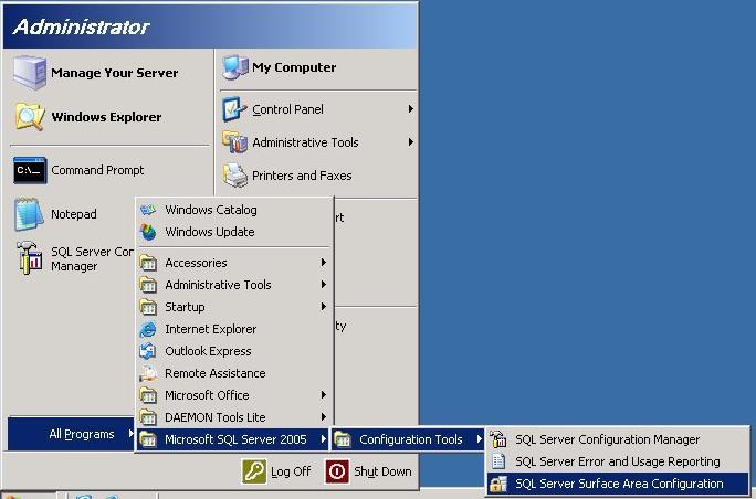 Annexure 6: Configuring SQL Server Step 1 Once the setup successfully finishes, you need to start the configuration manager.