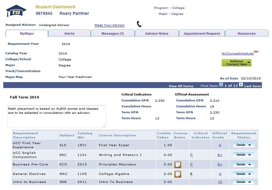 3. DASHBOARD OVERVIEW Advisor s contact Information