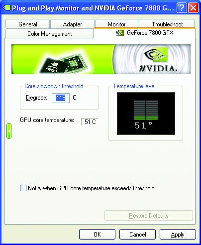 English Tools properties NV Rotate properties The NVIDIA settings taskbar utility lets you conveniently access various features and presets you've configured in the Display Properties