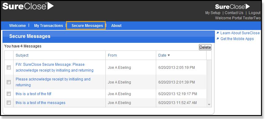 Secure Messages in Guest View If you are a guest user, logging into a branded site, then you will notice a new