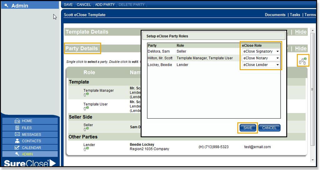 Adding eclose Functionality to Templates eclose options have been added to templates.