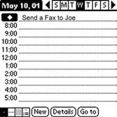 Scheduling Untimed Events You can schedule untimed events for any date. Untimed events are displayed at the top of the list of times screen marked with a diamond. Scheduling an untimed event 1.