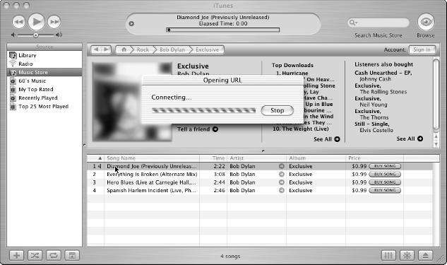20 Buying Music Online from Apple Clicking the arrow in the Genre column takes you back to the genre s specials page (or