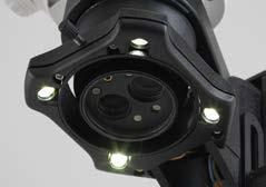 HIGH-PERFORMANCE RING LIGHT High performance through four Power LEDs for maximum,