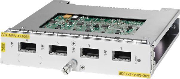 1-Port 40 Gigabit Ethernet Modular Port Adapter The 1-Port 40 Gigabit Ethernet modular port adaptor provides one cage for the QSFP+ Ethernet optical interface module that operates at a rate of 40