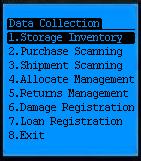 After collection of all barcode data, the user can choose the Generate file on the LCD menu to output a full list of data base covering all required information, such as name, unit price, quantity,