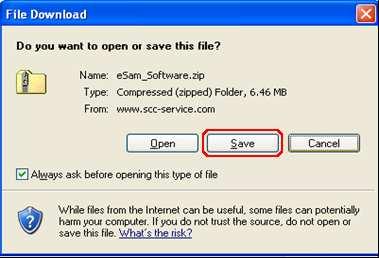 INTERNET EXPLORER Click on Save. Create the directory (e.