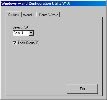 Wand Configuration Utility Software To run the Wand Configuration Utility software, click the Start button on the Windows desktop, select Programs, then Bellatrix, then WandInit.